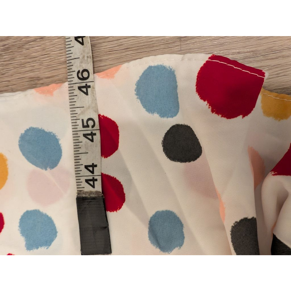 Vintage-Inspired Multi-Color Polka Dot A-Line Midi Dress Fun Rainbow Teacher - Picture 8 of 8